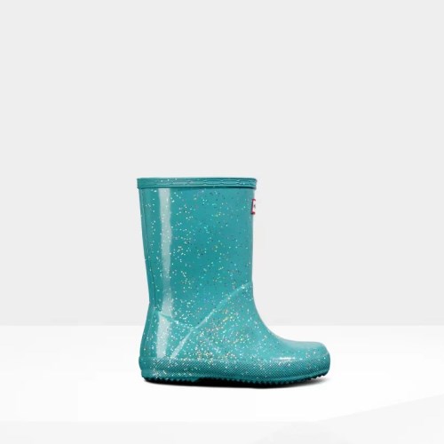 Hunter Original Giant Glitter Rain Boots For Kids - NZ U4952